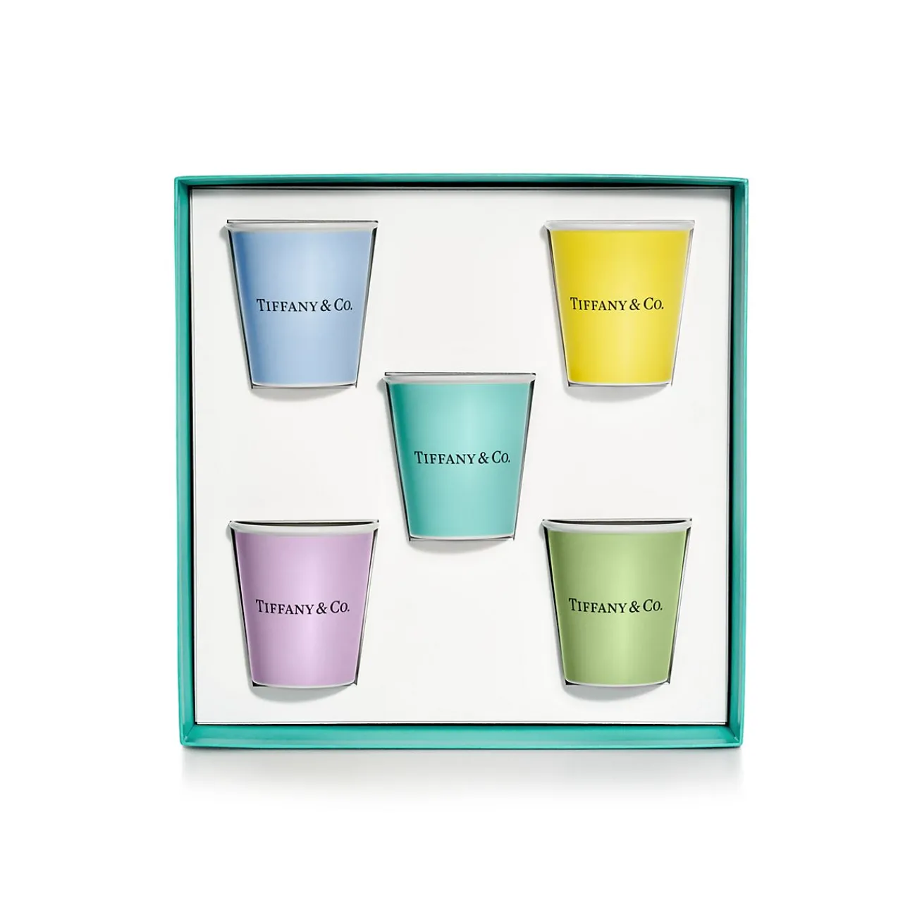 Tiffany & Co. Tiffany Cups Tiffany Coffee Cups in Bone China, Set of Five | ^ The Home|Housewarming Gifts