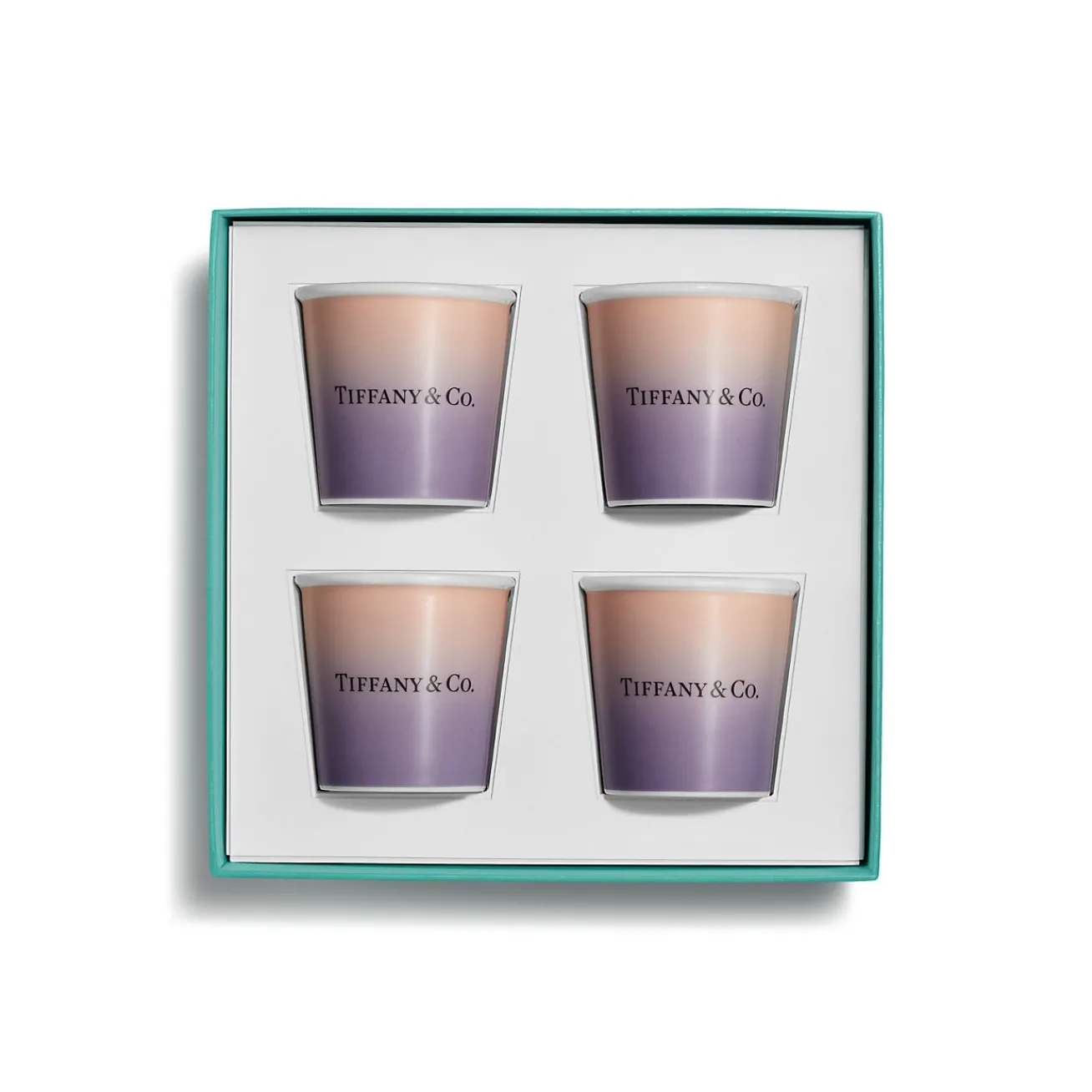 Tiffany & Co. Tiffany Cups Tiffany Espresso Cups in Infinity Morganite Bone China, Set of Four | ^ Tableware|Coffee & Tea