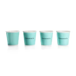 Tiffany & Co. Tiffany Cups Tiffany Espresso Cups in Bone China, Set of Four | ^ Him|Gifts for Him