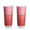 Tiffany & Co. Tiffany Cups Tiffany Large Coffee Cups in Infinity Ruby Bone China | ^ Tableware|Coffee & Tea