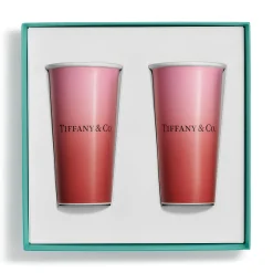 Tiffany & Co. Tiffany Cups Tiffany Large Coffee Cups in Infinity Ruby Bone China | ^ Tableware|Coffee & Tea