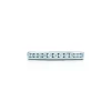Tiffany & Co. Tiffany® Diamond Wedding Band ring in platinum with a half circle of round brilliant diamonds. | ^Women Rings|Platinum Jewelry