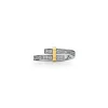 Tiffany & Co. Tiffany Edge Bypass Ring in Platinum and Yellow Gold with Diamonds, Narrow | ^ Rings|Gold Jewelry