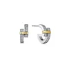 Tiffany & Co. Tiffany Edge Hoop Earrings in Platinum and Yellow Gold with Diamonds | ^ Earrings|Hoop Earrings