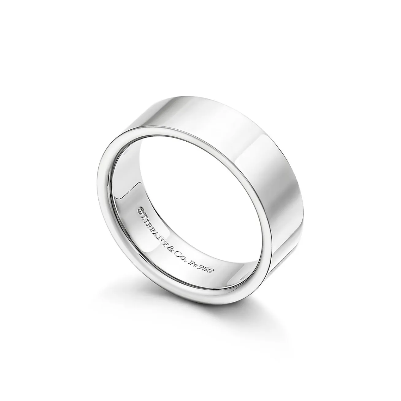 Tiffany & Co. Tiffany Essential Band ring in platinum, 6 mm wide. | ^ Rings|Men's Jewelry