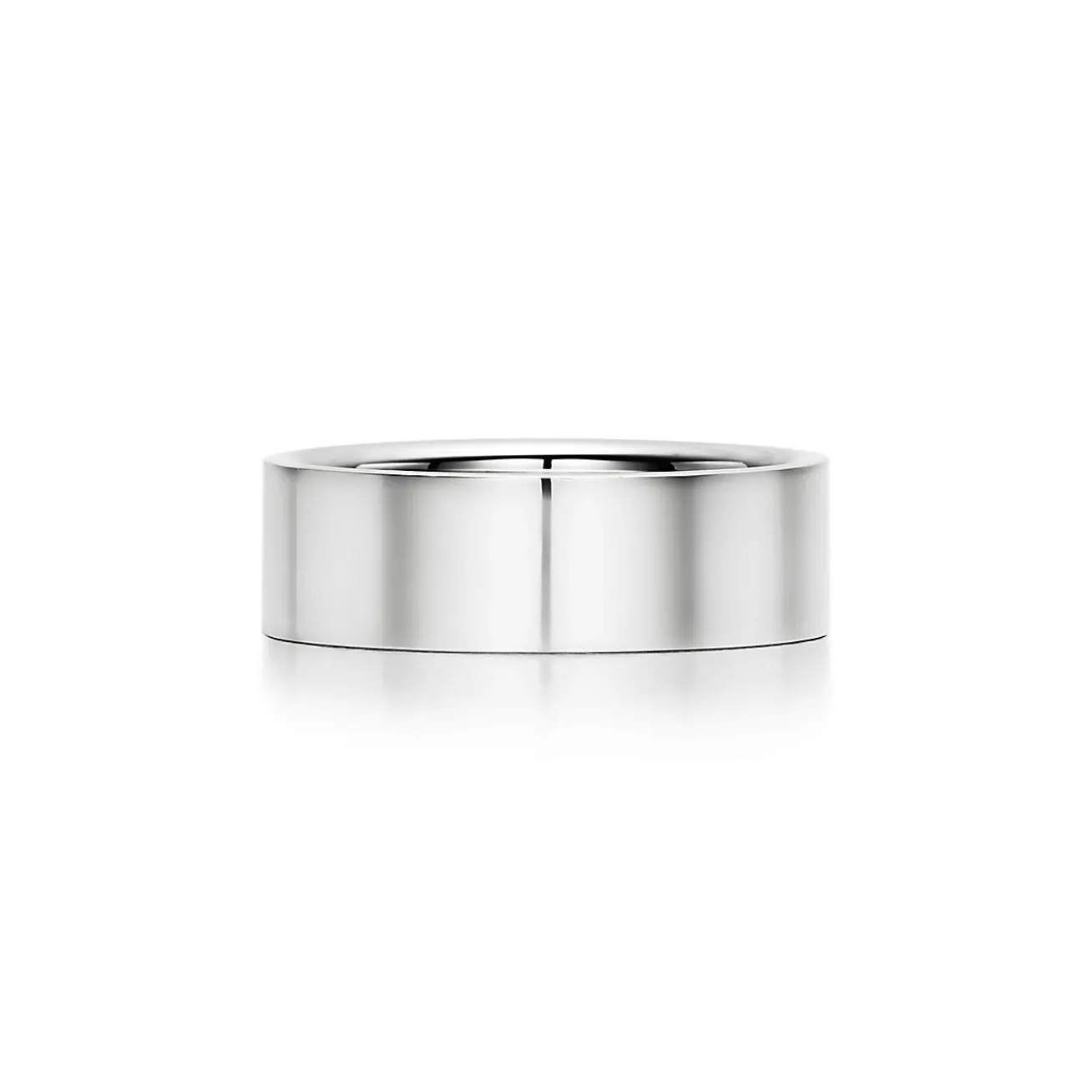 Tiffany & Co. Tiffany Essential Band ring in platinum, 6 mm wide. | ^ Rings|Men's Jewelry