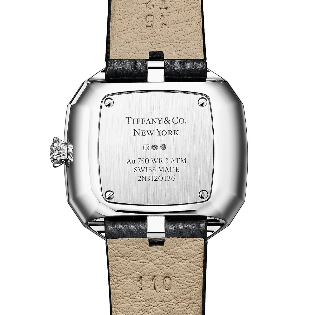 Tiffany & Co. Tiffany Eternity 28 MM Cushion-shaped Watch in White Gold with Diamonds | ^Women Fine Watches|Women’s Watches