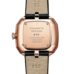 Tiffany & Co. Tiffany Eternity 28 MM Cushion-shaped Watch in Rose Gold with Diamonds | ^Women Fine Watches|Women’s Watches