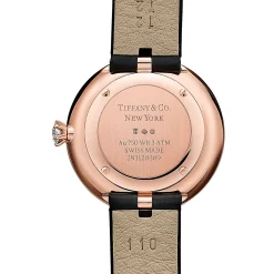 Tiffany & Co. Tiffany Eternity 28 MM Round Watch in Rose Gold with a Rubellite and Diamonds | ^Women Fine Watches|Women’s Watches
