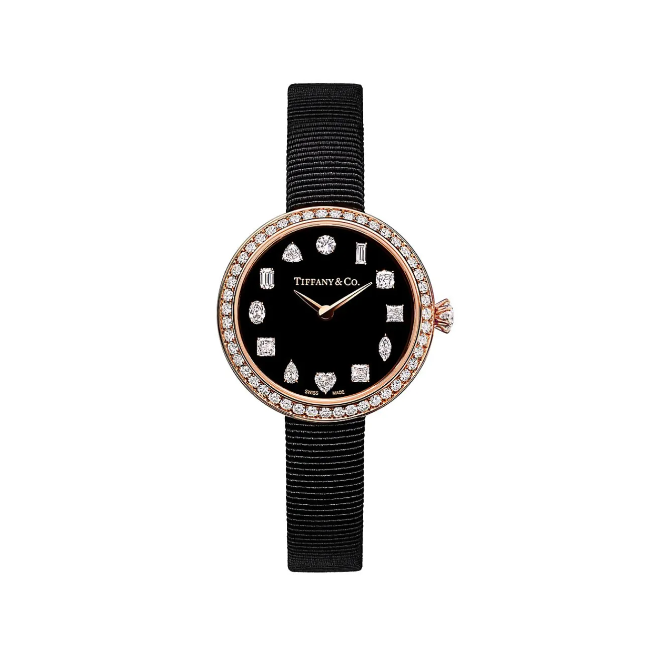 Tiffany & Co. Tiffany Eternity 28 mm Round Watch in Rose Gold with Diamonds | ^Women Fine Watches|Women’s Watches