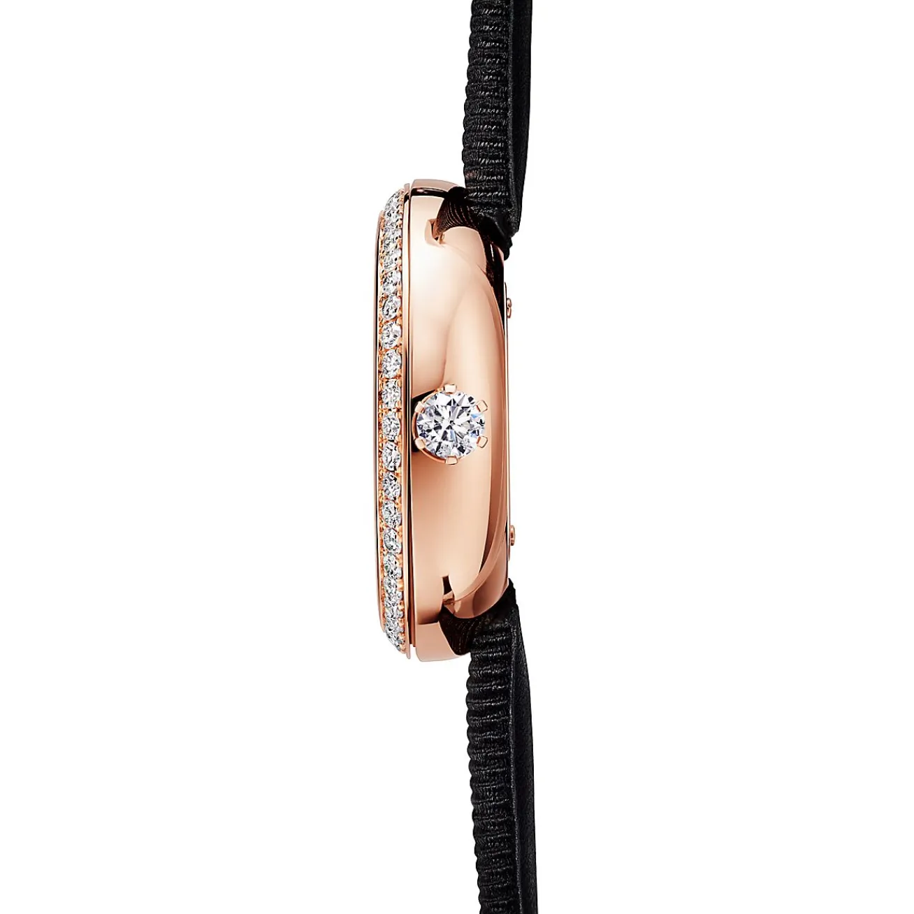 Tiffany & Co. Tiffany Eternity 28 mm Round Watch in Rose Gold with Diamonds | ^Women Fine Watches|Women’s Watches