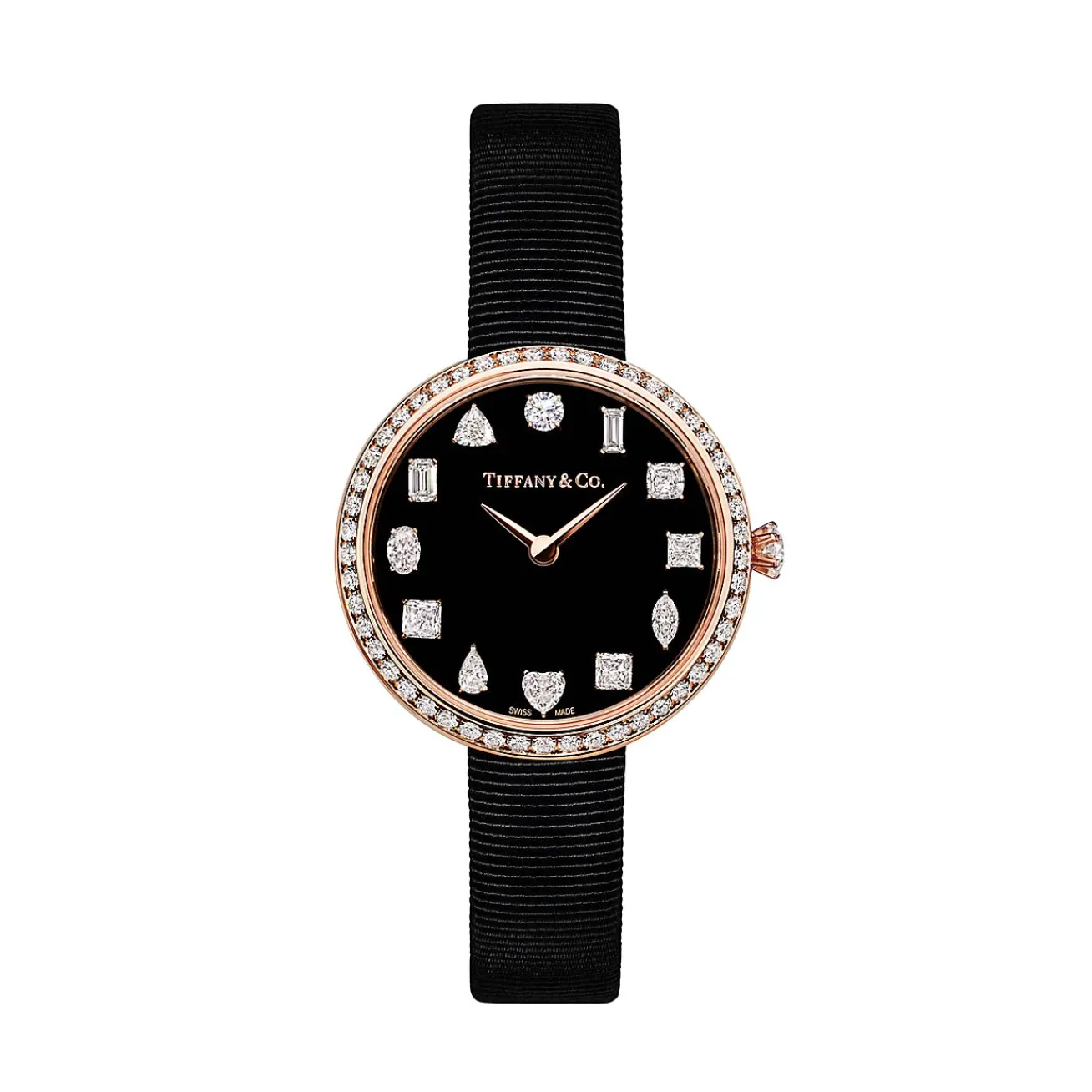 Tiffany & Co. Tiffany Eternity 32 mm Round Watch in Rose Gold with Diamonds | ^Women Fine Watches|Women’s Watches