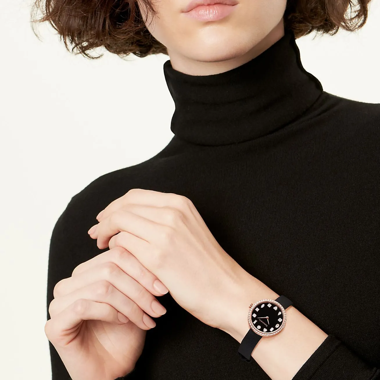 Tiffany & Co. Tiffany Eternity 32 mm Round Watch in Rose Gold with Diamonds | ^Women Fine Watches|Women’s Watches