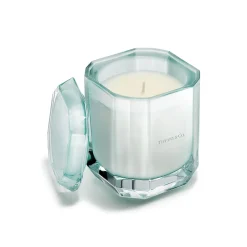 Tiffany & Co. Tiffany Facets 1837 Candle in Sapphire-colored Glass | ^ The Home|Housewarming Gifts