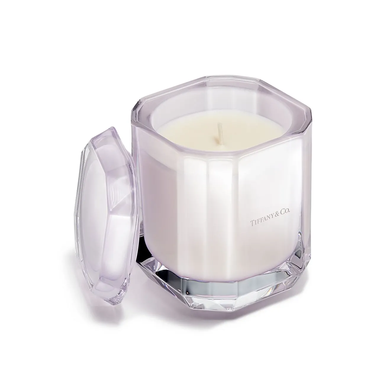 Tiffany & Co. Tiffany Facets About Love Candle in Kunzite-colored Glass | ^ Business Gifts|Decor
