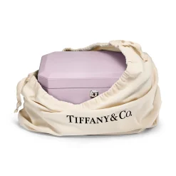 Tiffany & Co. Tiffany Facets Extra Large Jewelry Box in Kunzite-colored Leather | ^ Decor