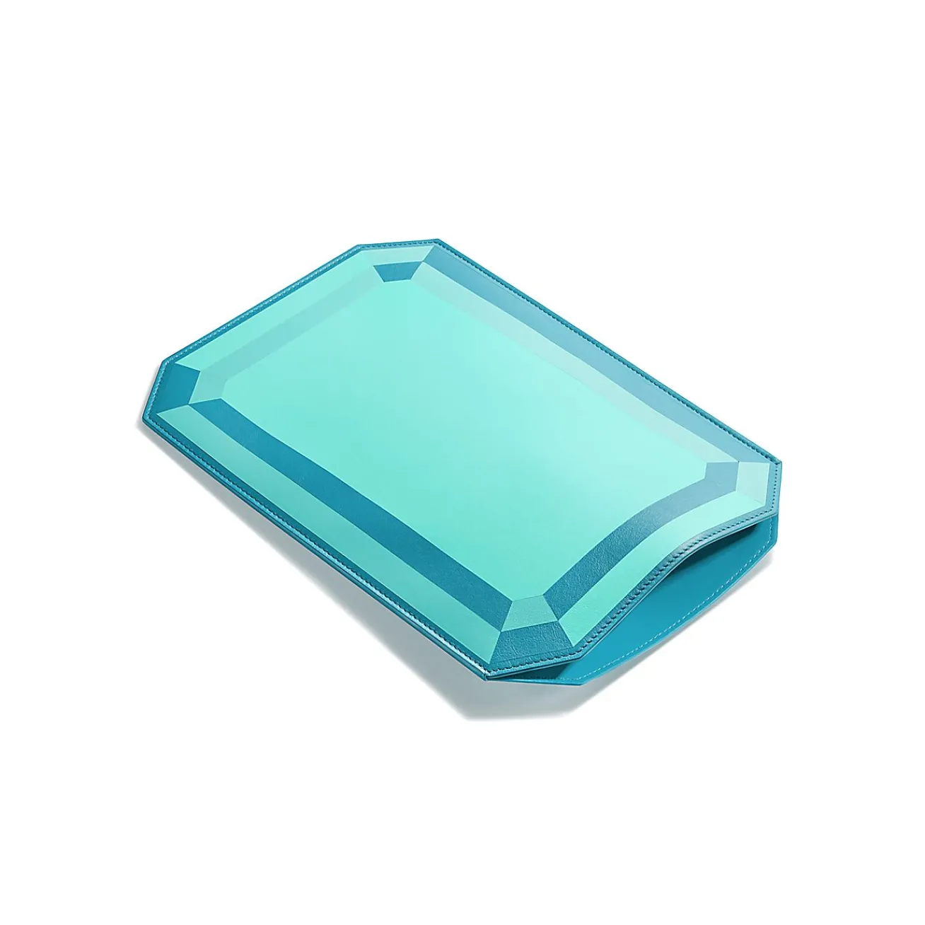 Tiffany & Co. Tiffany Facets Medium Tablet Case in Tiffany Blue® Intarsia Leather | ^Women Online Exclusives|Tiffany Blue® Gifts