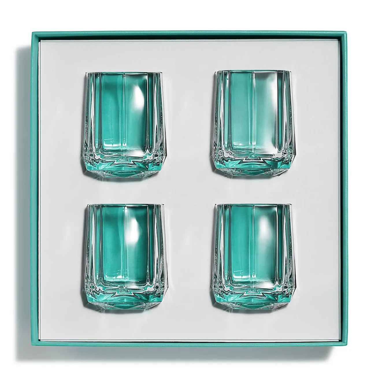 Tiffany & Co. Tiffany Facets Shot Glasses Set of Four, in Crystal Glass | ^ The Home|Housewarming Gifts