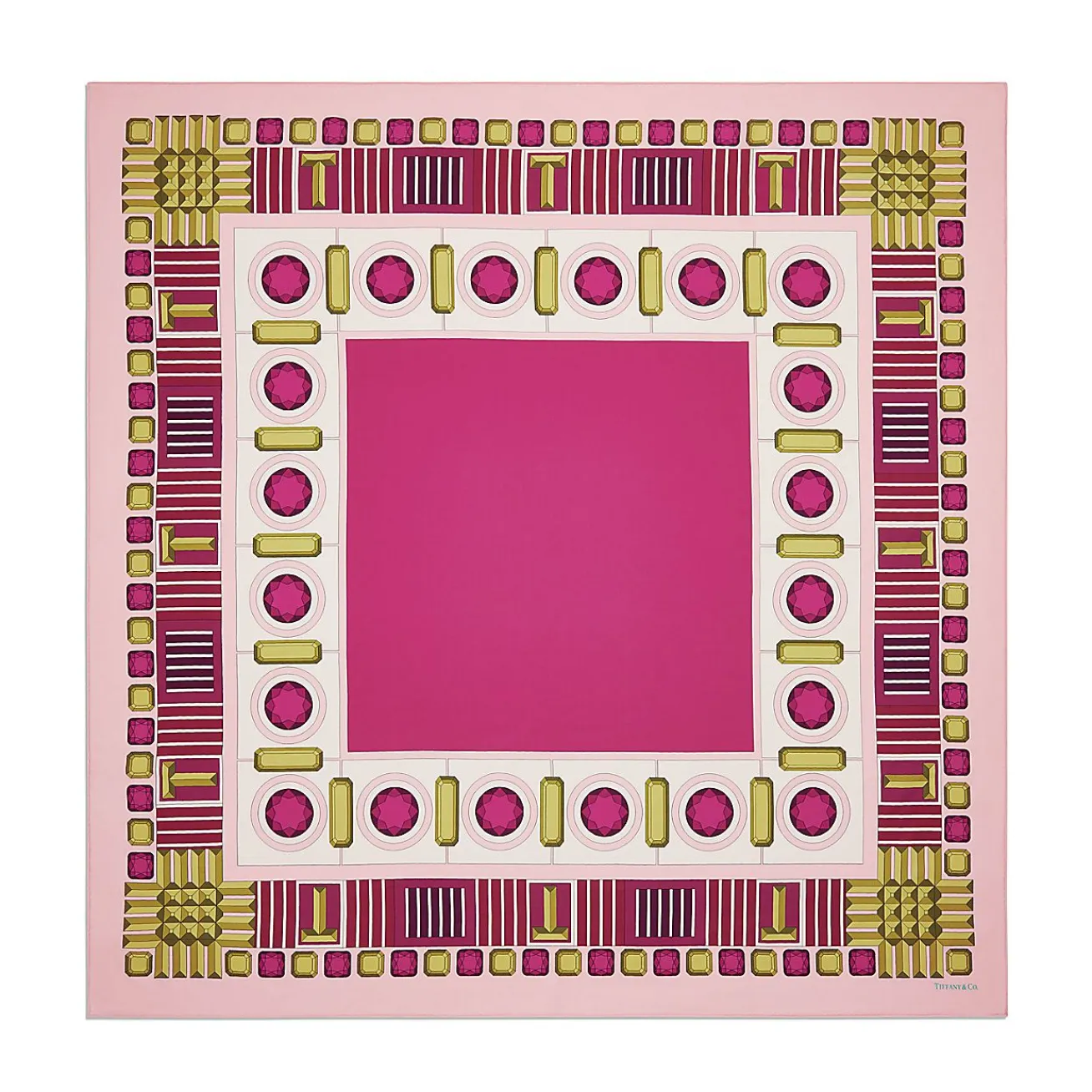 Tiffany & Co. Tiffany Facets Stole in Fuchsia Cashmere and Silk | ^Women Scarves & Stoles|Women's Accessories