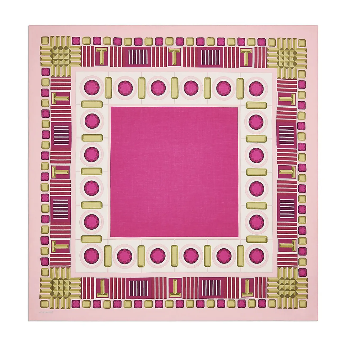 Tiffany & Co. Tiffany Facets Stole in Fuchsia Cashmere and Silk | ^Women Scarves & Stoles|Women's Accessories