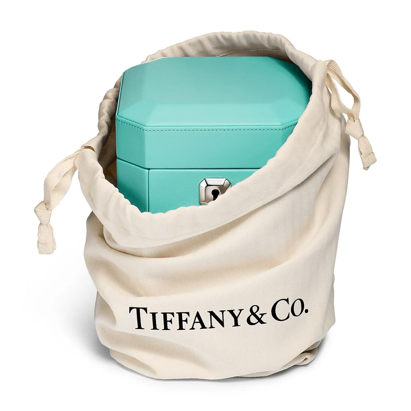 Tiffany & Co. Tiffany Facets Tall Jewelry Box in Tiffany Blue® Leather | ^ Tiffany Blue® Gifts|Business Gifts