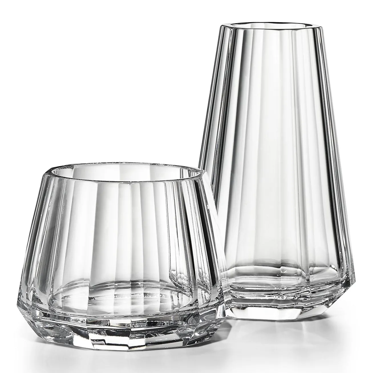 Tiffany & Co. Tiffany Facets Wide Tapered Vase in Lead Crystal Glass | ^ The Home|Housewarming Gifts