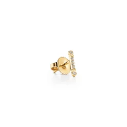 Tiffany & Co. Tiffany Fleur de Lis key bar earrings in 18k gold with diamonds. | ^ Earrings|Gifts for Her