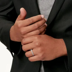 Tiffany & Co. Tiffany Forever Band Ring in Platinum with a Half-circle of Diamonds, 3 mm Wide | ^Women Rings|Platinum Jewelry