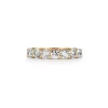Tiffany & Co. Tiffany Forever Band Ring in Yellow Gold with a Half-circle of Diamonds, 3.5 mm | ^Women Rings|Stacking Rings