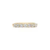 Tiffany & Co. Tiffany Forever Band Ring in Yellow Gold with a Half-circle of Diamonds, 3 mm | ^Women Rings|Stacking Rings