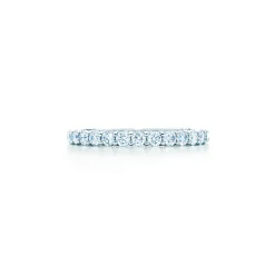 Tiffany & Co. Tiffany Forever Band Ring in Platinum with a Full Circle of Diamonds, 2.2 mm | ^Women Rings|Stacking Rings