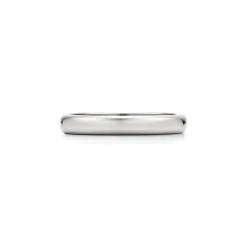 Tiffany & Co. Tiffany Forever Wedding Band Ring in Platinum, 3 mm Wide | ^Women Rings|Platinum Jewelry