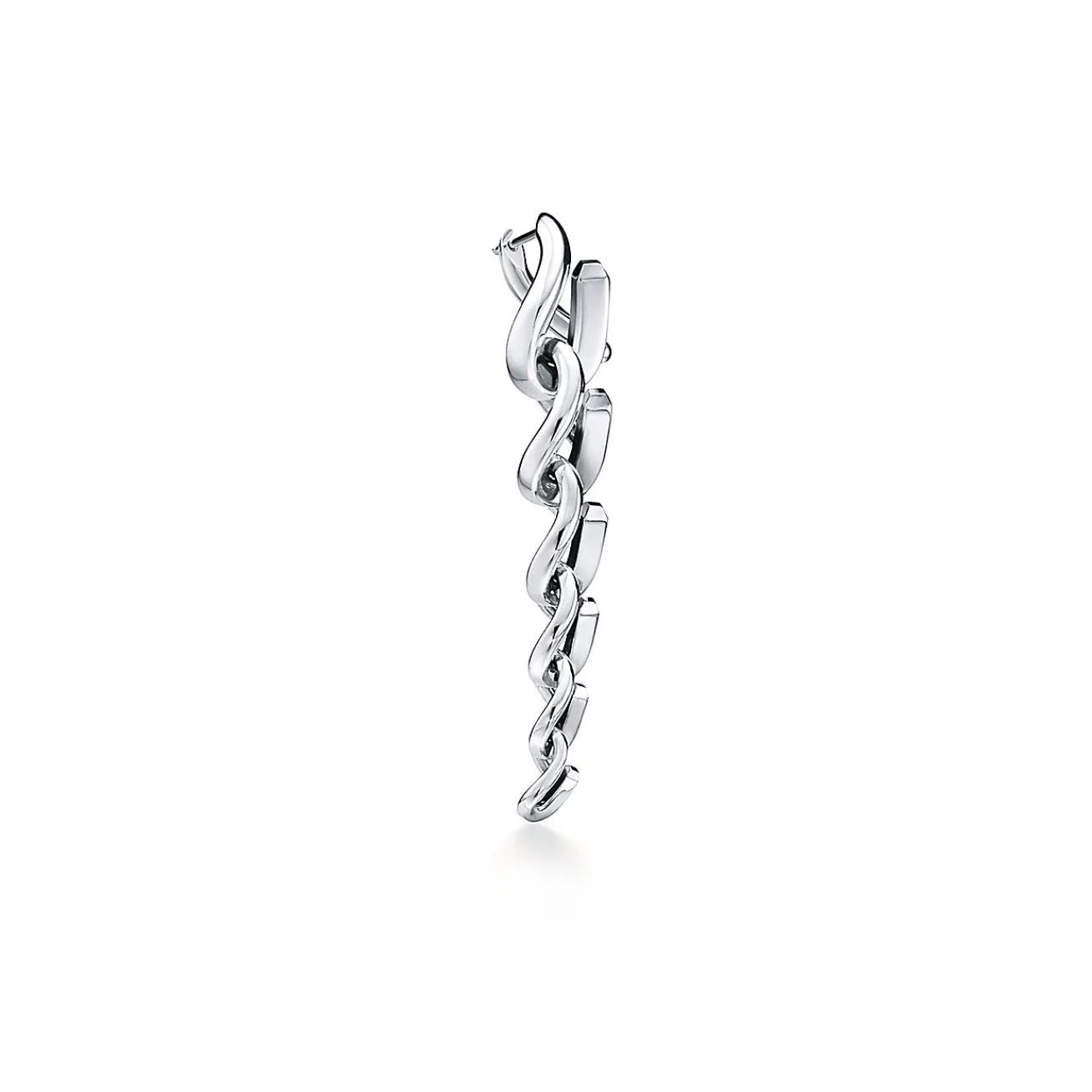 Tiffany & Co. Tiffany Forge Drop Link Earrings in High-polished Sterling Silver | ^ Earrings|New Jewelry