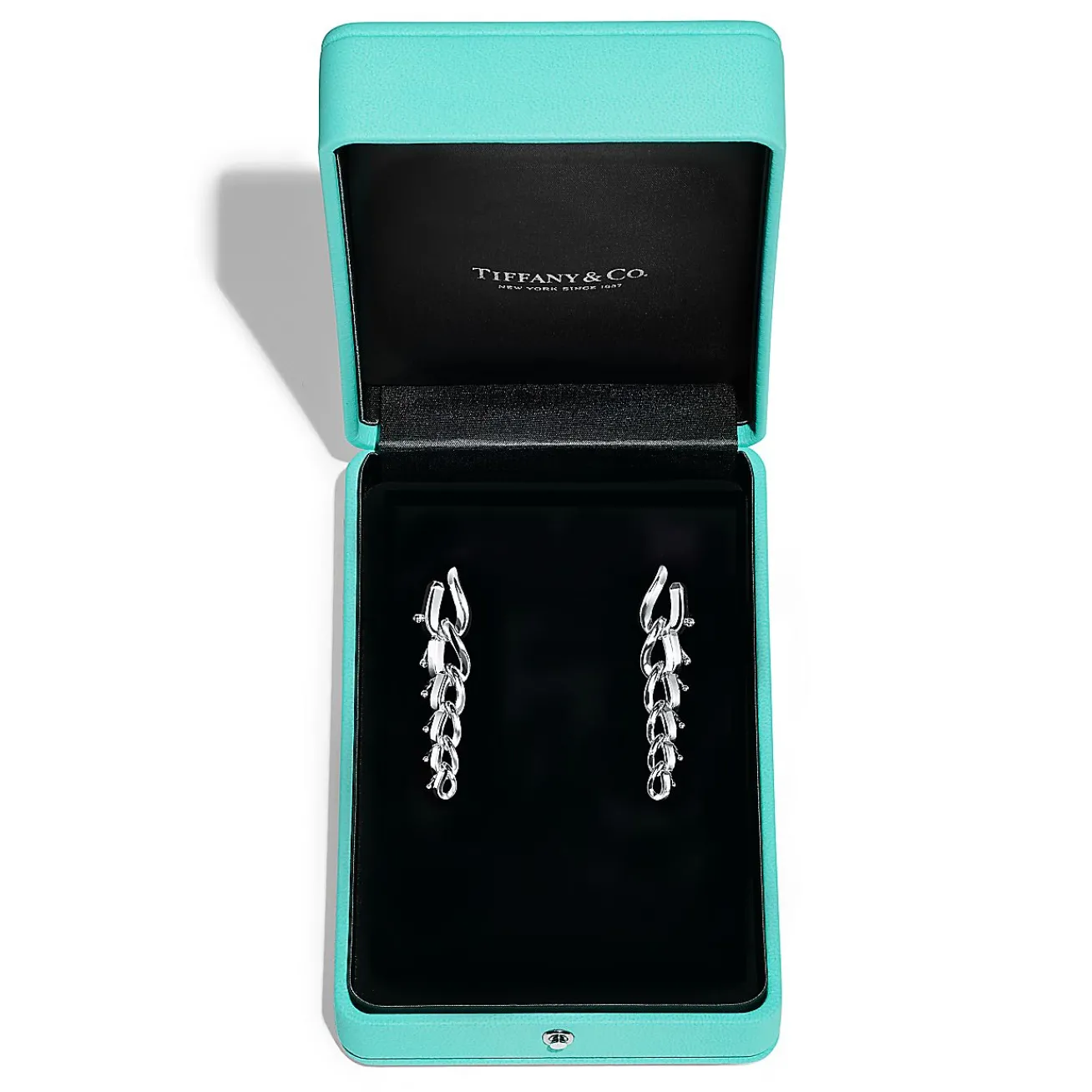 Tiffany & Co. Tiffany Forge Drop Link Earrings in High-polished Sterling Silver | ^ Earrings|New Jewelry