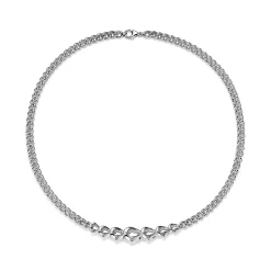 Tiffany & Co. Tiffany Forge Graduated Link Necklace in High-polished Sterling Silver | ^ Necklaces & Pendants|Men's Jewelry