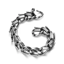 Tiffany & Co. Tiffany Forge Large Link Bracelet in Blackened Sterling Silver | ^ Bracelets|Men's Jewelry