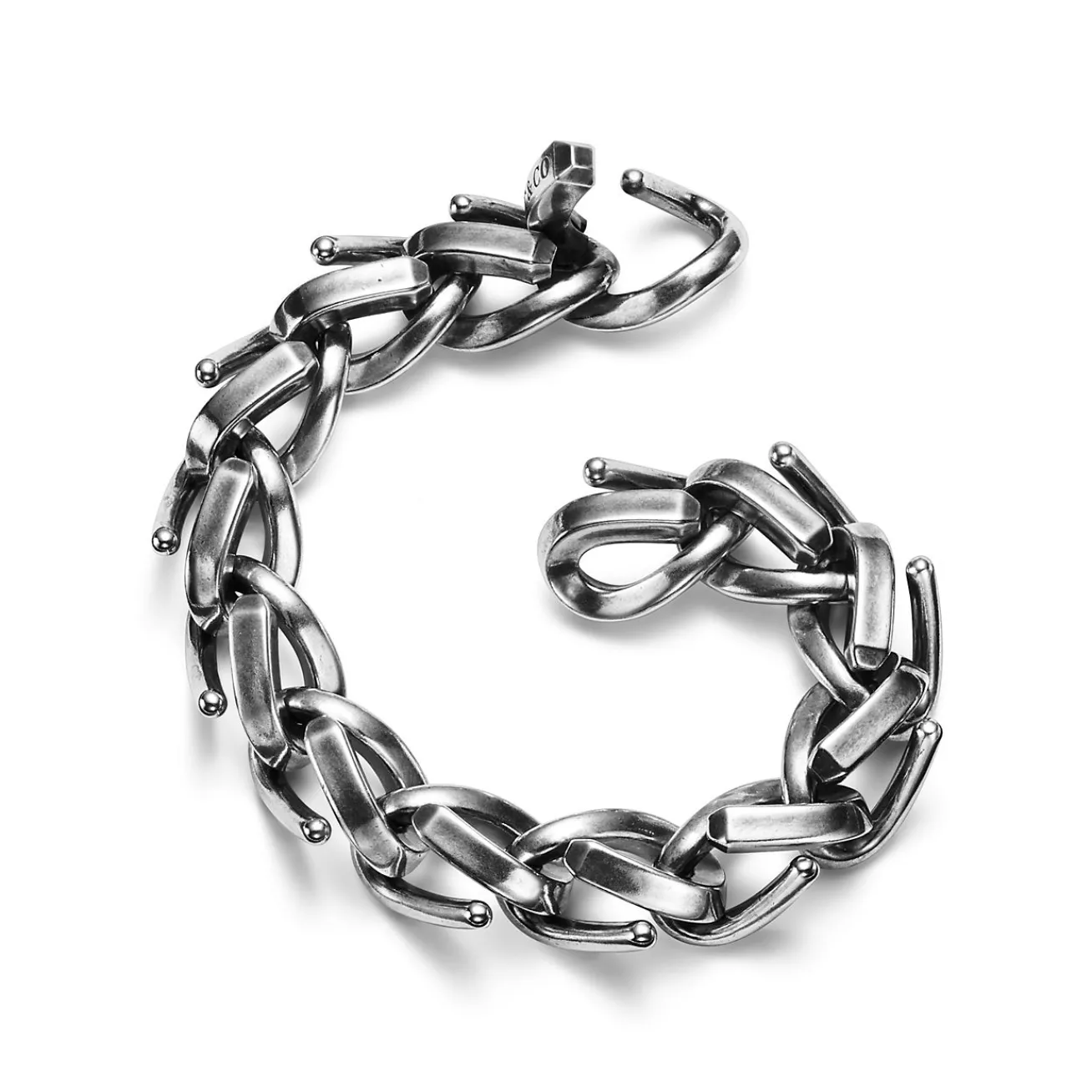Tiffany & Co. Tiffany Forge Large Link Bracelet in Blackened Sterling Silver | ^ Bracelets|Men's Jewelry