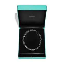 Tiffany & Co. Tiffany Forge Large Link Necklace in Blackened Sterling Silver | ^ Necklaces & Pendants|Men's Jewelry