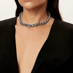 Tiffany & Co. Tiffany Forge Large Link Necklace in Blackened Sterling Silver | ^ Necklaces & Pendants|Men's Jewelry