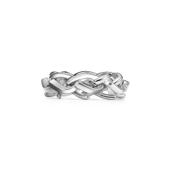 Tiffany & Co. Tiffany Forge Link Ring in High-polished Sterling Silver | ^ Rings|Men's Jewelry