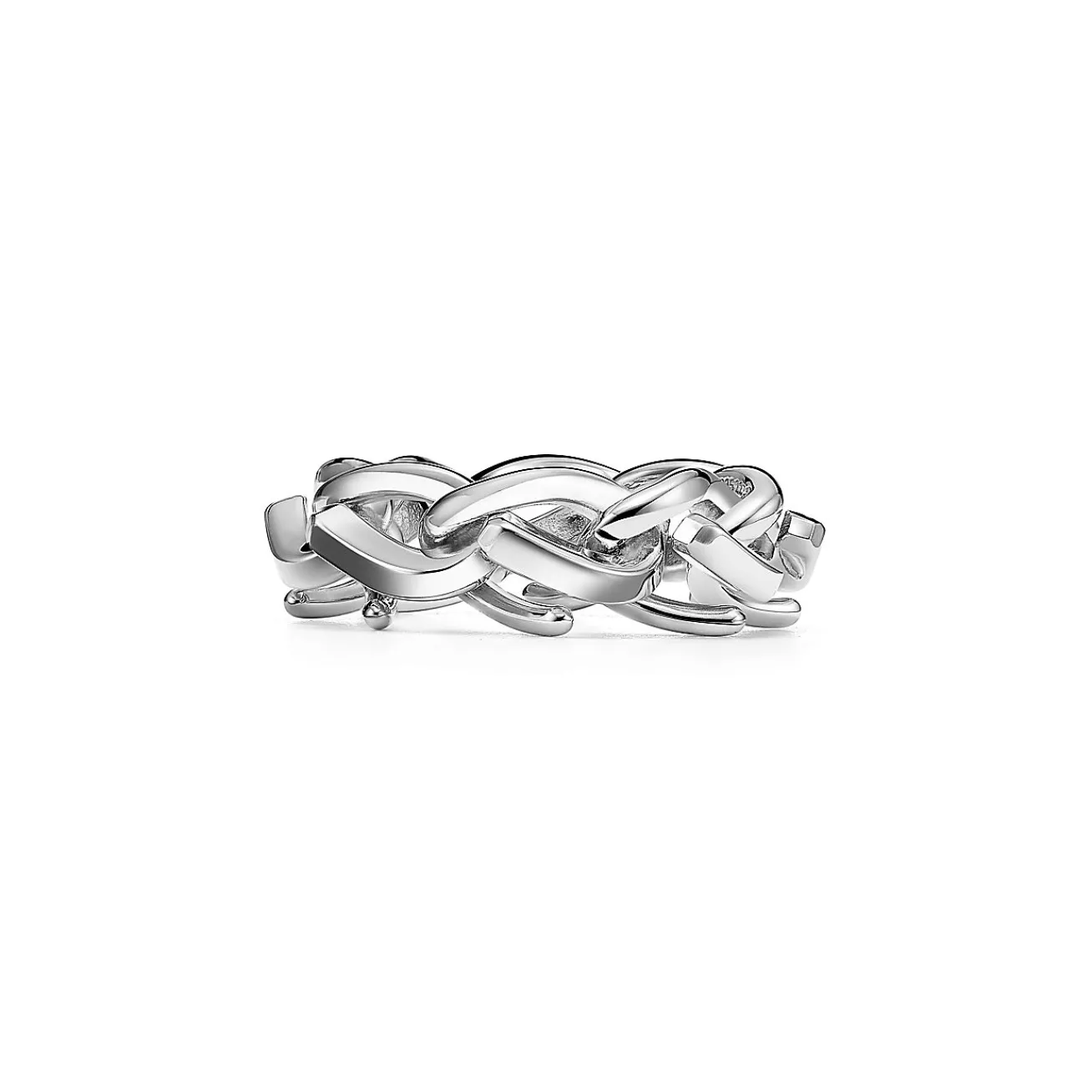 Tiffany & Co. Tiffany Forge Link Ring in High-polished Sterling Silver | ^ Rings|Men's Jewelry