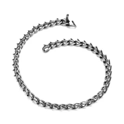 Tiffany & Co. Tiffany Forge Medium Link Necklace in Blackened Sterling Silver | ^ Necklaces & Pendants|Men's Jewelry