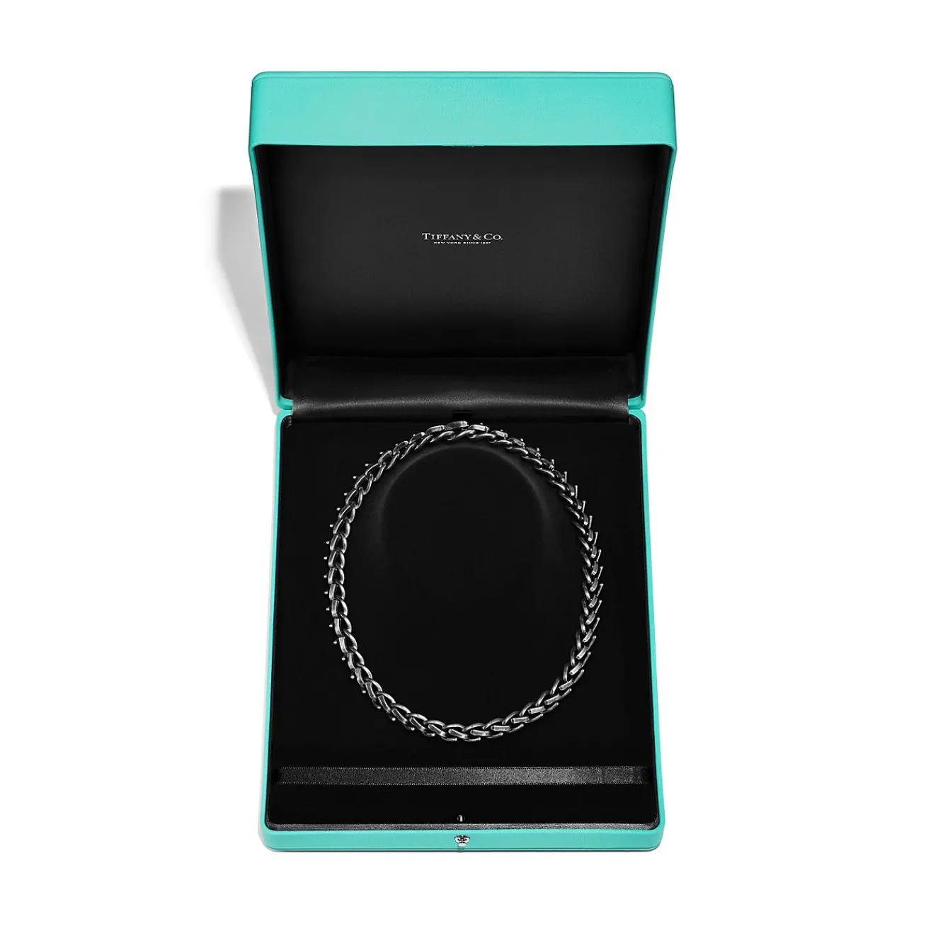 Tiffany & Co. Tiffany Forge Medium Link Necklace in Blackened Sterling Silver | ^ Necklaces & Pendants|Men's Jewelry