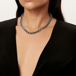 Tiffany & Co. Tiffany Forge Medium Link Necklace in Blackened Sterling Silver | ^ Necklaces & Pendants|Men's Jewelry
