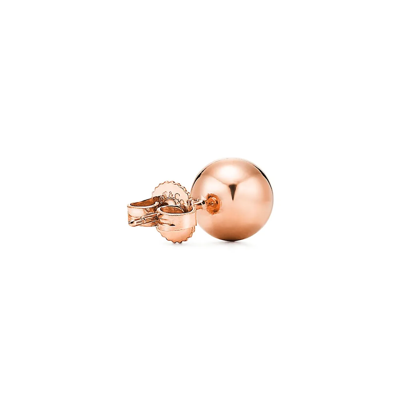 Tiffany & Co. Tiffany HardWear Ball Earrings in Rose Gold, 8 mm | ^ Earrings|Rose Gold Jewelry