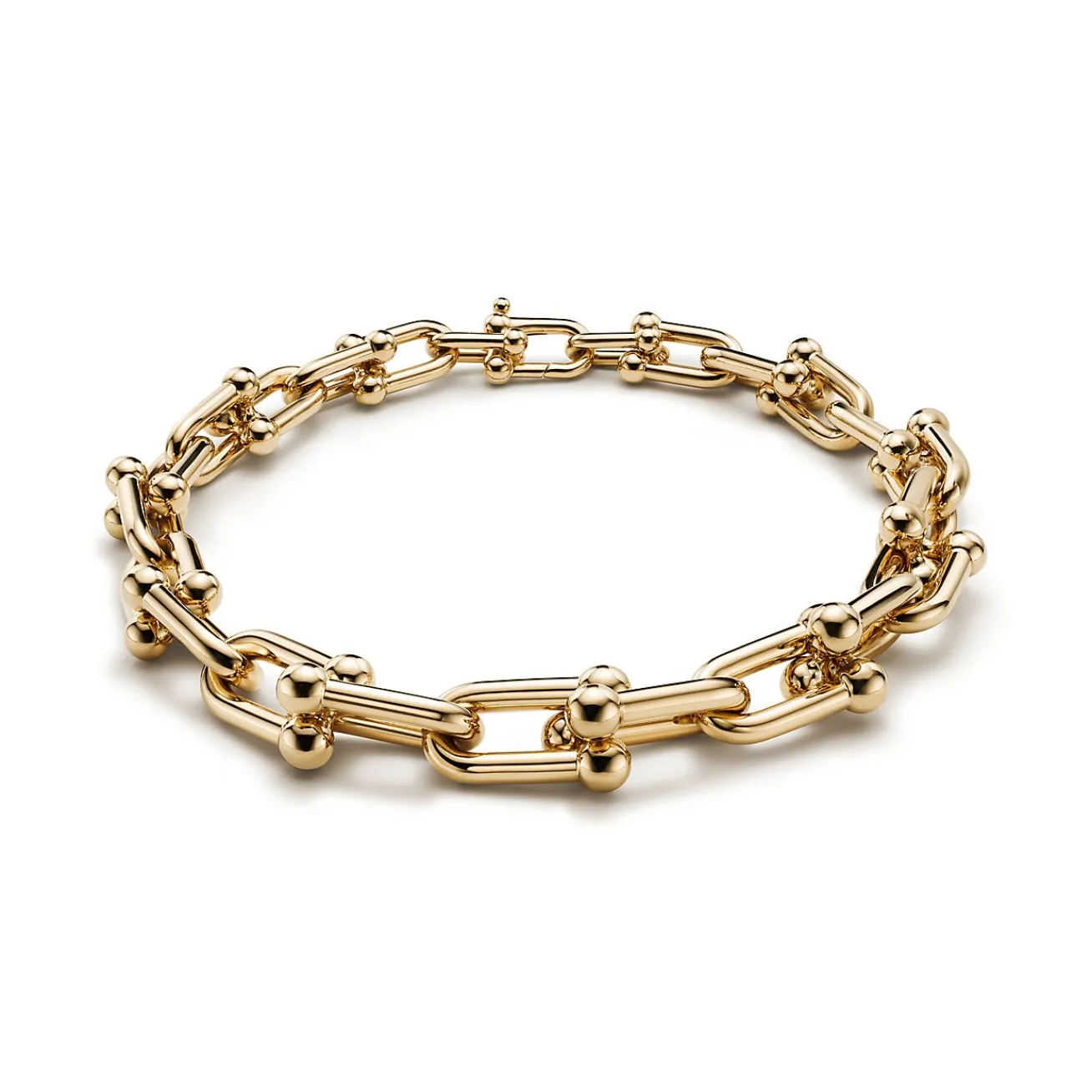 Tiffany & Co. Tiffany HardWear Bold Graduated Link Necklace in Yellow Gold | ^ Necklaces & Pendants|Gold Jewelry