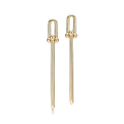 Tiffany & Co. Tiffany HardWear double long link earrings in 18k gold. | ^ Earrings|Gold Jewelry