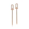 Tiffany & Co. Tiffany HardWear double long link earrings in 18k rose gold. | ^ Earrings|Rose Gold Jewelry