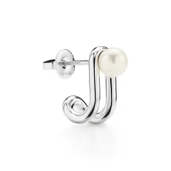 Tiffany & Co. Tiffany HardWear double pearl hinged earrings in sterling silver. | ^ Earrings|Gifts for Her