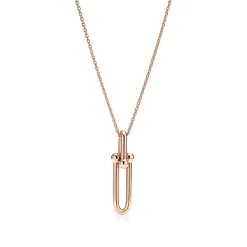 Tiffany & Co. Tiffany HardWear Elongated Link Pendant in Rose Gold | ^ Necklaces & Pendants|Men's Jewelry